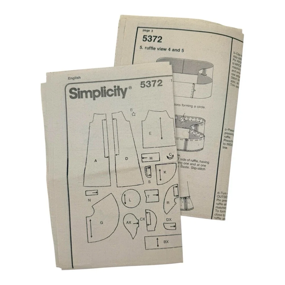 VTG 2003 Simplicity Sewing Pattern Girls Costumes Witch Pilgrim Angel 2-4 #5372